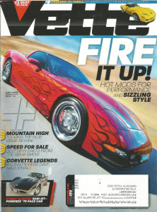 VETTE 2012 APR - HOT PACER, HORIZON BLUE, 80 C3/C6, DAVE MACDONALD*